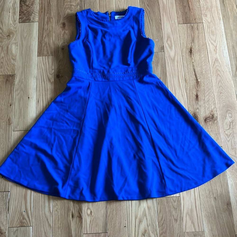 Calvin Klein Blue Sleeveless Dress